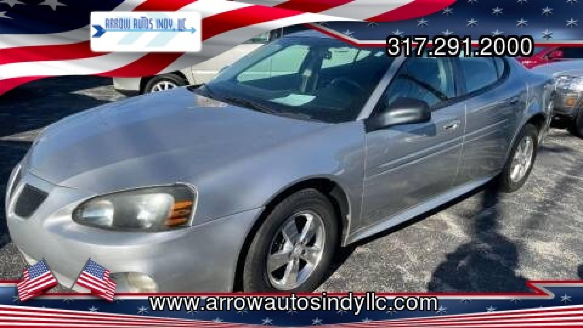 2008 Silver /GRAY Pontiac Grand Prix Sedan (2G2WP552281) with an 3.8L V6 OHV 12V engine, 4-Speed Automatic Overdrive transmission, located at 2710A Westlane Rd., Indianapolis, IN, 46268, (317) 291-2000, 39.885670, -86.208160 - Photo#0